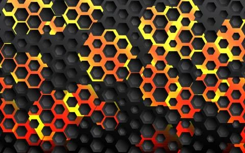 Abstract hexagon background. Stock Illustration