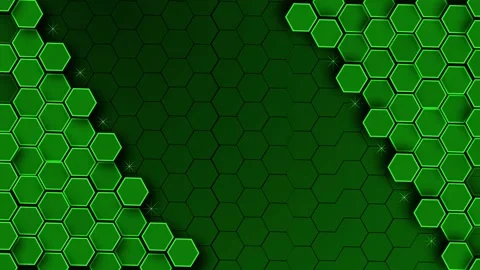 Abstract hexagon background with layered honeycomb pattern and dark center .. Stock Footage 336903890