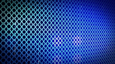 Abstract hexagon Background LOOP 4K Blue Stock Footage 71500176