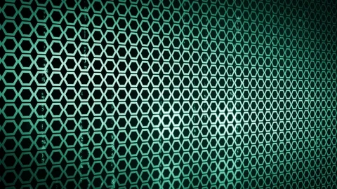 Abstract hexagon Background LOOP 4K green Stock Footage 71503646