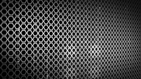 Abstract hexagon Background LOOP 4K colorless Stock Footage 71506118