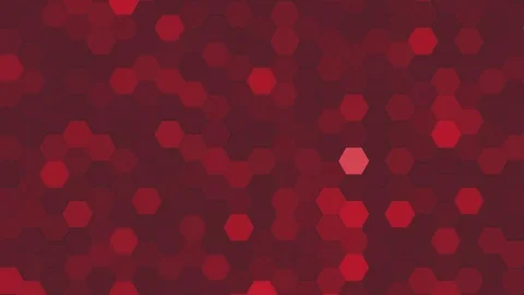 Abstract Hexagon Background Random Motion, 3d Loopable Animation 4k Stock Footage