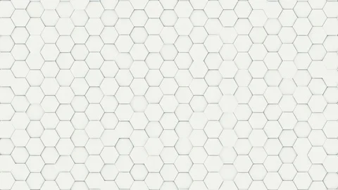Abstract Hexagon Background Random Motion, 3d Loopable Animation 4k Stock Footage 74270676