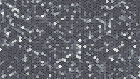 Abstract Hexagon Background Random Motion, 3d Loopable Animation 4k Video stock 74271400