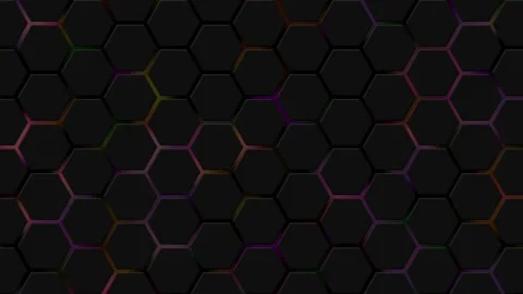Abstract hexagon background. Technology polygonal design. Digital futuristi.. Stock Footage 297897916