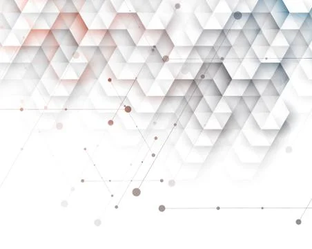 Abstract hexagon background. Technology polygonal design. Digital futuristi.. Stock Illustration