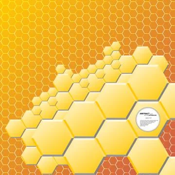 Abstract hexagon background. Vector illustration, contains transparencies 스톡 일러스트