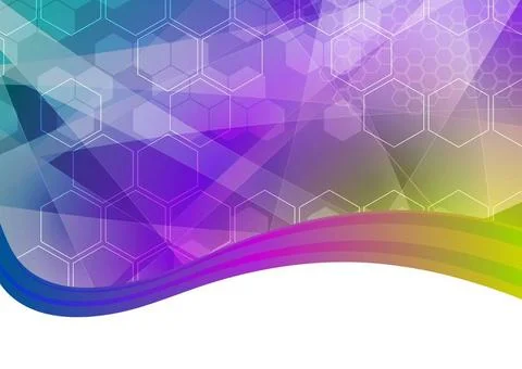 Abstract hexagon background with wave (eps 10) Abstract hexagon background... Stockfoto's