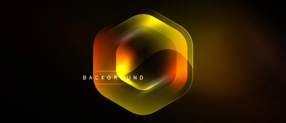 Abstract hexagon design. Gradient colors blend, creating dynamic visual effec 스톡 일러스트