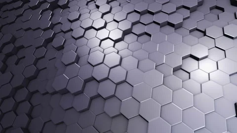 Abstract hexagon geometric background Stock Footage 119332738