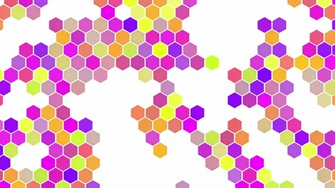 Abstract hexagon geometric background Stock-Footage 119841364