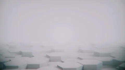 Abstract Hexagon Geometric desktop Surface Smooth Move light bright clean Vídeo Stock 109794423