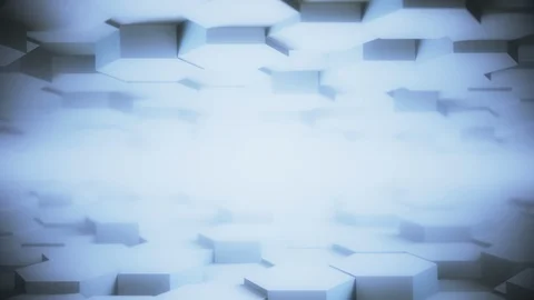 Abstract Hexagon Geometric desktop Surface Smooth Move light bright clean Vidéo 109794636