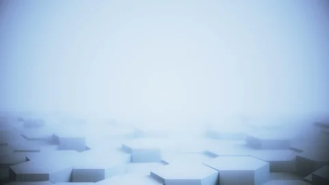 Abstract Hexagon Geometric desktop Surface Smooth Move light bright clean Stock Footage 123466826