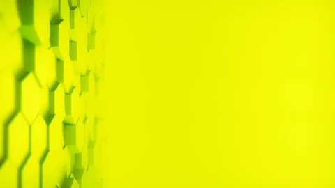 Abstract Hexagon Geometric desktop Surface Smooth Move light bright clean Stock Footage 127774262