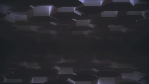 Abstract Hexagon Geometric desktop Surface Smooth Move light bright clean Stock Footage 128312915