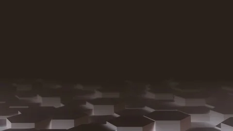 Abstract Hexagon Geometric desktop Surface Smooth Move light bright clean Stock Footage 129282761