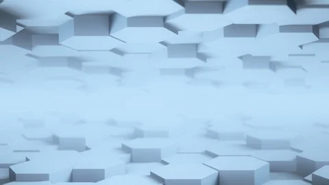 Abstract Hexagon Geometric desktop Surface Smooth Move light bright clean Stock Footage 129282870