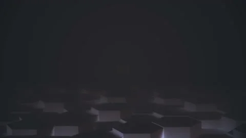 Abstract Hexagon Geometric desktop Surface Smooth Move light bright clean Stock Footage 131672400
