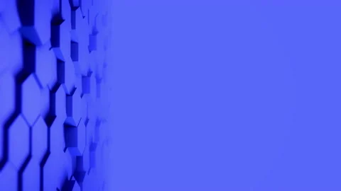 Abstract Hexagon Geometric desktop Surface Smooth Move light bright clean Stock Footage 132266529