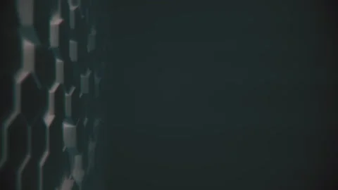 Abstract Hexagon Geometric desktop Surface Smooth Move light bright clean Stock Footage 133880266