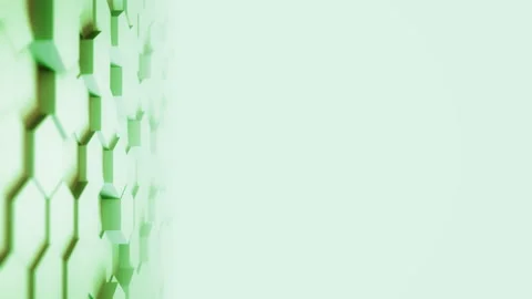 Abstract Hexagon Geometric desktop Surface Smooth Move light bright clean Stock Footage 134337792