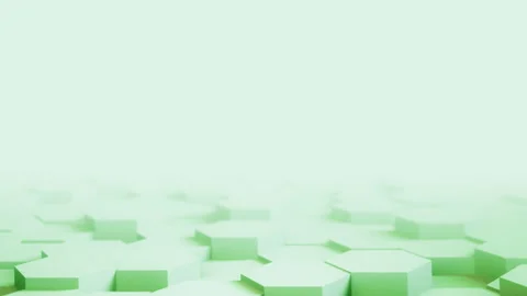 Abstract Hexagon Geometric desktop Surface Smooth Move light bright clean Stock Footage 135350937