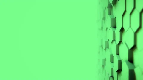 Abstract Hexagon Geometric desktop Surface Smooth Move light bright clean Stock Footage 136393673