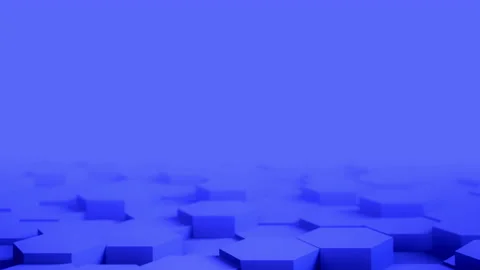 Abstract Hexagon Geometric desktop Surface Smooth Move light bright clean Stock Footage 138882424