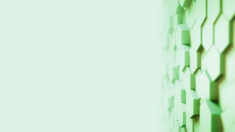 Abstract Hexagon Geometric desktop Surface Smooth Move light bright clean Stock Footage 139315467