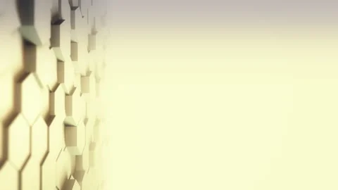 Abstract Hexagon Geometric desktop Surface Smooth Move light bright clean Stock Footage 142292282