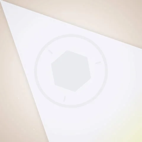 Abstract Hexagon Geometric Shape with Lines and Circle on Gradient Background Stock Footage 347259877