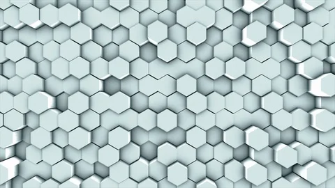 Abstract Hexagon Geometric Surface Background Stock Footage 113632422