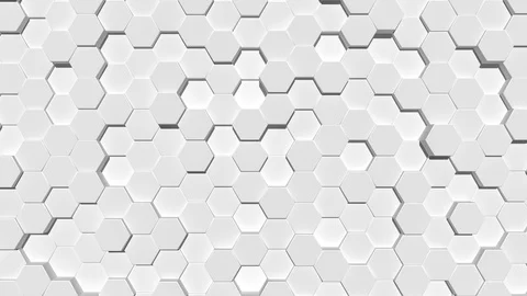 Abstract hexagon geometric surface Stock Footage 119077504