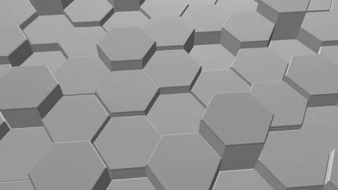 Abstract Hexagon Geometric Surface Stock Footage 149149271