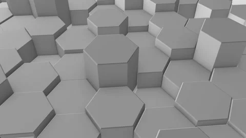 Abstract Hexagon Geometric Surface Stock Footage 149149651