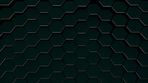 Abstract hexagon geometric surface light Stock Footage 127712864