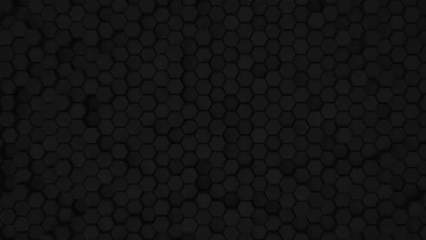 Abstract Hexagon Geometric Surface Loop 5 Black: dark minimal hexagonal grid pat Stock Footage 170433303