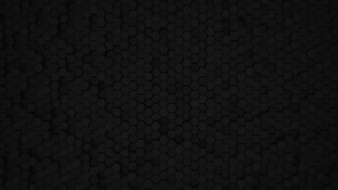 Abstract Hexagon Geometric Surface Loop 5 Black: dark minimal hexagonal grid pat Video stock 170434107