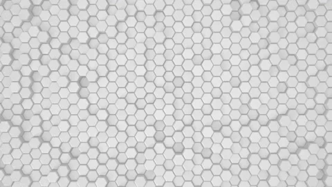 Abstract Hexagon Geometric Surface Loop 1A: light bright clean minimal hexagonal Video stock 170434980