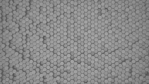 Abstract Hexagon Geometric Surface Loop 1A: light bright clean minimal hexagonal Stock Footage 170435638