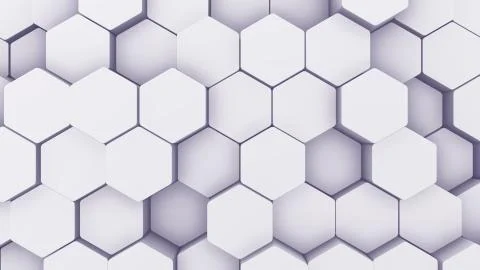 Abstract Hexagon Geometric texture. White Surface illustration. Light hexagonal Illustration