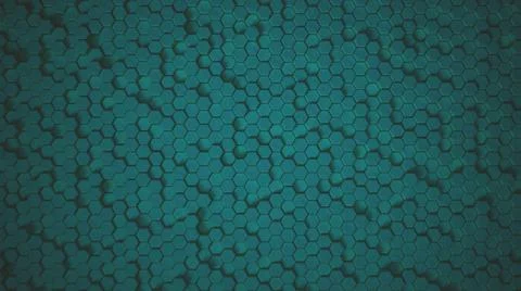 Abstract Hexagon green Geometric Surface Loop 5 Black: dark minimal hexagonal Stock Illustration