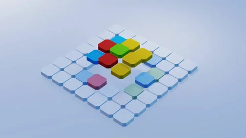 Abstract Hexagon Grid Stock-Footage 319954317