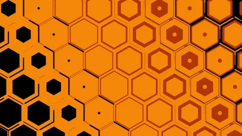 Abstract hexagon high technology transition effect Stock Footage 303845902