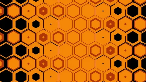 Abstract hexagon high technology with transition effect Stock Footage 303847575