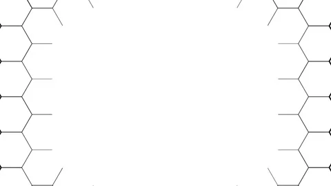 Abstract hexagon high technology transition effect Stock Footage 304233433