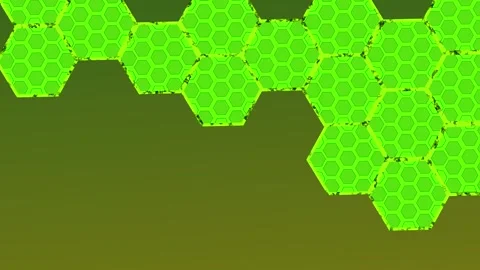 Abstract hexagon honeycomb pattern with copy space animation 動画素材 336903452