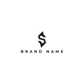 Abstract hexagon initial letter S or SS Logo design Vector illustration Stock Illustration