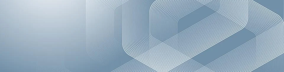 Abstract hexagon lines on grey background banner design template. Geometric Stock Illustration